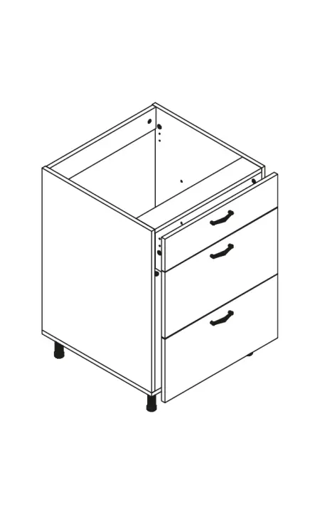 Alt Dolab Çəkməcə I KDND  